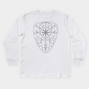 Mjolnir - The Hammer of Thor | Norse Pagan Symbol Kids Long Sleeve T-Shirt